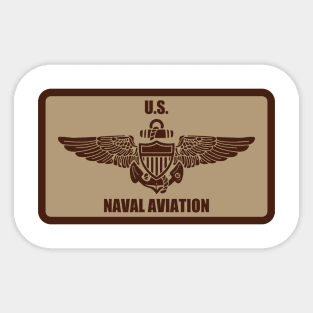 U.S. Naval Aviation Wings Patch (desert subdued) Sticker